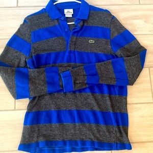 LACOSTE RETRO BLUE/Grey polo -Sweater